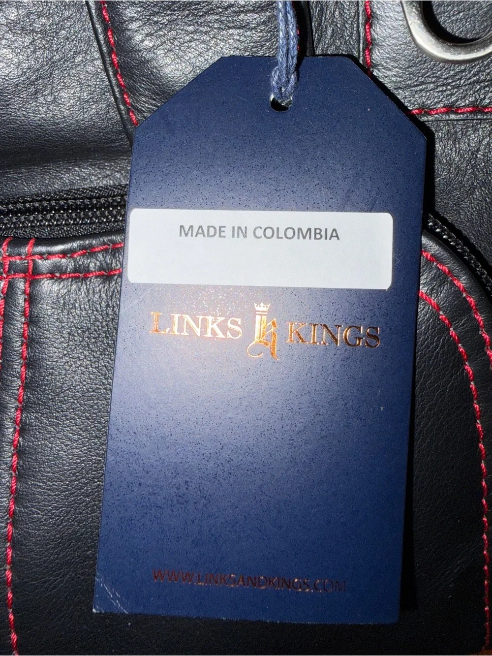 Custom Simmons Bank (S1) Links & Kings Sports Duffel Bag NWT Black Leather